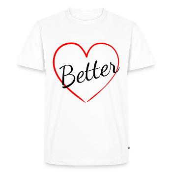 Better Together1 - Men's Premium Organic T-Shirt - white - Front - Nico (187cm)