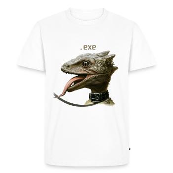 Executable - Men's Premium Organic T-Shirt - white - Front - Nico (187cm)
