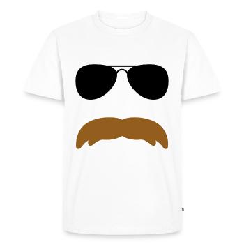 Olaf Schnörrisson - T-shirt Premium bio Homme - blanc - Devant - Nico (187cm)