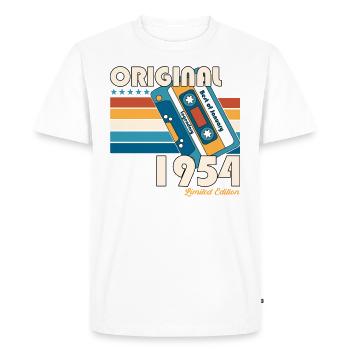 Janvier Né 1954 69e anniversaire Cadeau 50s - T-shirt Premium bio Homme - blanc - Devant - Nico (187cm)