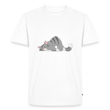 T-shirt j'peux pas je suis fatigué cadeau - T-shirt Premium bio Homme - blanc - Devant - Nico (187cm)