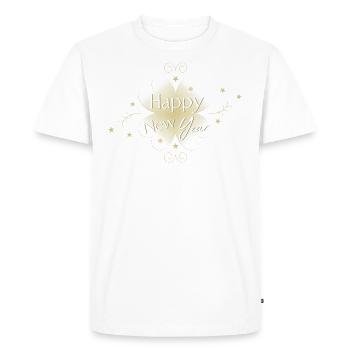 Nouvel an - T-shirt Premium bio Homme - blanc - Devant - Nico (187cm)