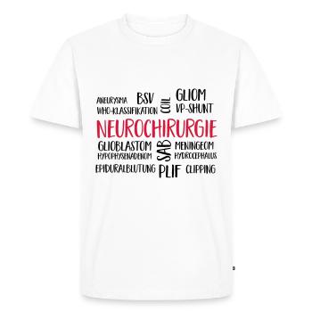nuage de neurochirurgie - T-shirt Premium bio Homme - blanc - Devant - Nico (187cm)
