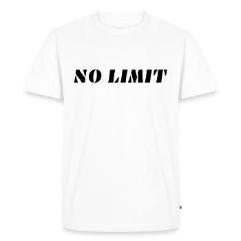 NO LIMIT - T-shirt Premium bio Homme - blanc - Devant - Nico (187cm)