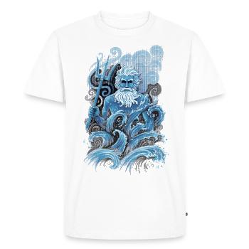 Poseidon - T-shirt Premium bio Homme - blanc - Devant - Nico (187cm)