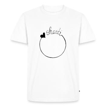 Shanti VEGAN GIFT GIFT IDEA - T-shirt Premium bio Homme - blanc - Devant - Nico (187cm)