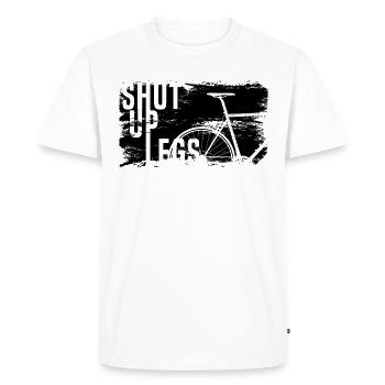 Limite de vélo de route Fermer les jambes - T-shirt Premium bio Homme - blanc - Devant - Nico (187cm)