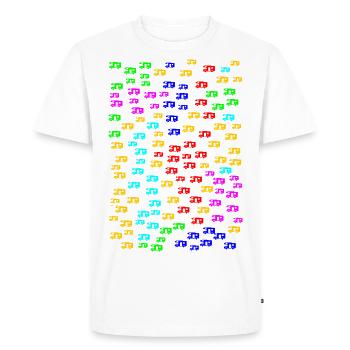 Small colorful mobile homes - Men's Premium Organic T-Shirt - white - Front - Nico (187cm)