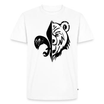 Scout Lys ours Used - T-shirt Premium bio Homme - blanc - Devant - Nico (187cm)