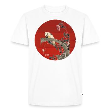 Art Japonais Vintage - T-shirt Premium bio Homme - blanc - Devant - Nico (187cm)