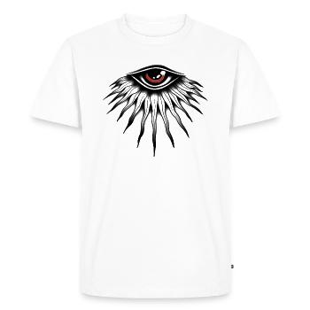 Traditional old-school eye - Men's Premium Organic T-Shirt - white - Front - Nico (187cm)