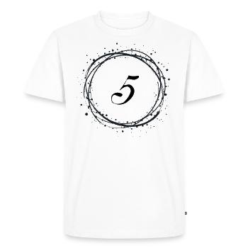 5 - T-shirt Premium bio Homme - blanc - Devant - Nico (187cm)