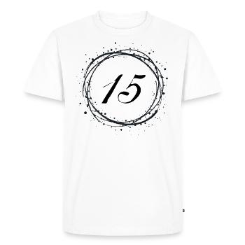 15 - T-shirt Premium bio Homme - blanc - Devant - Nico (187cm)