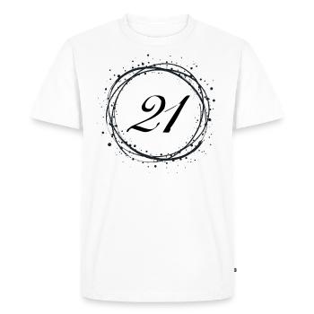 21 - T-shirt Premium bio Homme - blanc - Devant - Nico (187cm)