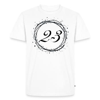 23 - T-shirt Premium bio Homme - blanc - Devant - Nico (187cm)