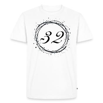 32 - T-shirt Premium bio Homme - blanc - Devant - Nico (187cm)