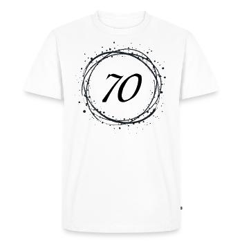 70 - T-shirt Premium bio Homme - blanc - Devant - Nico (187cm)