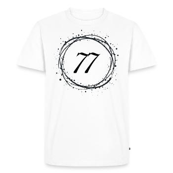 77 - T-shirt Premium bio Homme - blanc - Devant - Nico (187cm)