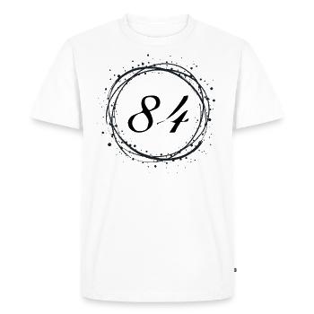 84 - T-shirt Premium bio Homme - blanc - Devant - Nico (187cm)