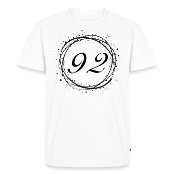 92 - T-shirt Premium bio Homme - blanc - Devant - Nico (187cm)