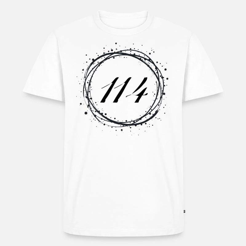 114 - Männer Premium Bio T-Shirt - Weiß
