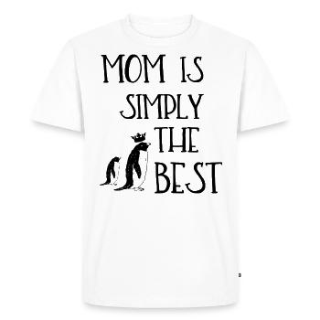 Maman est tout simplement la meilleure - T-shirt Premium bio Homme - blanc - Devant - Nico (187cm)