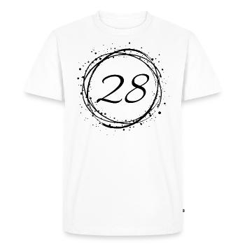 28 - T-shirt Premium bio Homme - blanc - Devant - Nico (187cm)