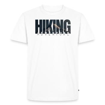 Randonnée ludique, aventure, - T-shirt Premium bio Homme - blanc - Devant - Nico (187cm)