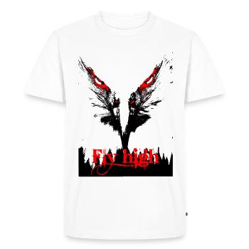 Eagle - Men's Premium Organic T-Shirt - white - Front - Nico (187cm)