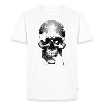 Conception de crâne rocheux - T-shirt Premium bio Homme - blanc - Devant - Nico (187cm)