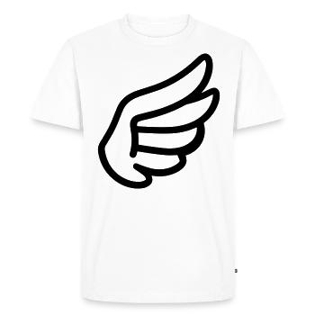 Ailes d'ange - T-shirt Premium bio Homme - blanc - Devant - Nico (187cm)