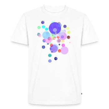 Pattern Balls - Space Colors - Men's Premium Organic T-Shirt - white - Front - Nico (187cm)