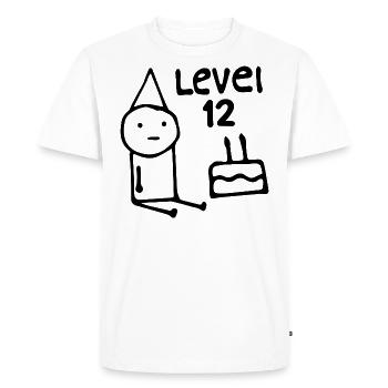 12th Birthday Party 12 Years Old Birthday Teens - T-shirt Premium bio Homme - blanc - Devant - Nico (187cm)