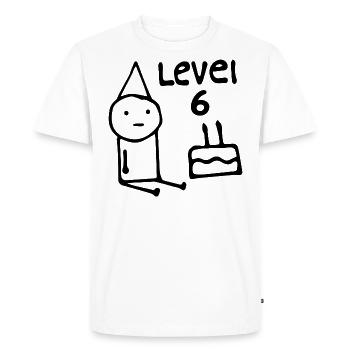 6th Birthday Party Funny 6 Years Old Birthday Kids - T-shirt Premium bio Homme - blanc - Devant - Nico (187cm)