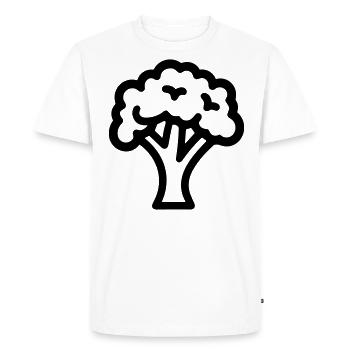 brocoli - T-shirt Premium bio Homme - blanc - Devant - Nico (187cm)