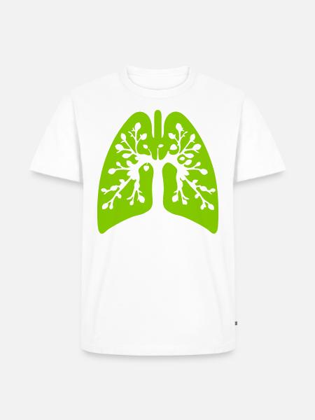 Green lung - Men's Premium Organic T-Shirt - white