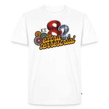 E.T. The Extra-Terrestrial 80s Design - Men's Premium Organic T-Shirt - white - Front - Nico (187cm)