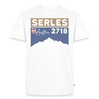 Serles Hike Mountain Tour Stubai Valley Wipptal Hiking - Men's Premium Organic T-Shirt - white - Front - Nico (187cm)
