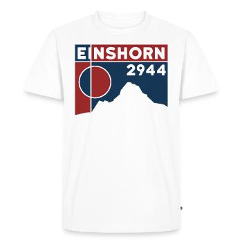 Einshorn Mountain Randonnée Randonnée Ski Randonnée Souvenir - T-shirt Premium bio Homme - blanc - Devant - Nico (187cm)