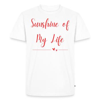 Sunshine of My Life - Men's Premium Organic T-Shirt - white - Front - Nico (187cm)