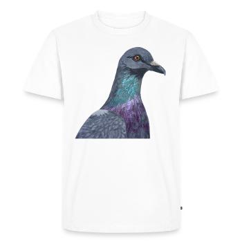 Colombe - T-shirt Premium bio Homme - blanc - Devant - Nico (187cm)