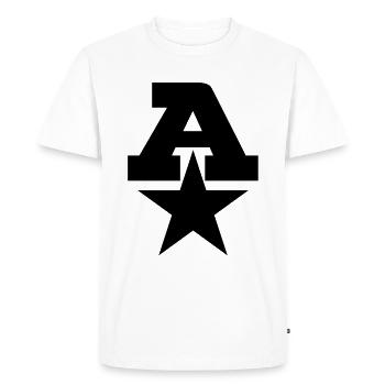 Une étoile - T-shirt Premium bio Homme - blanc - Devant - Nico (187cm)