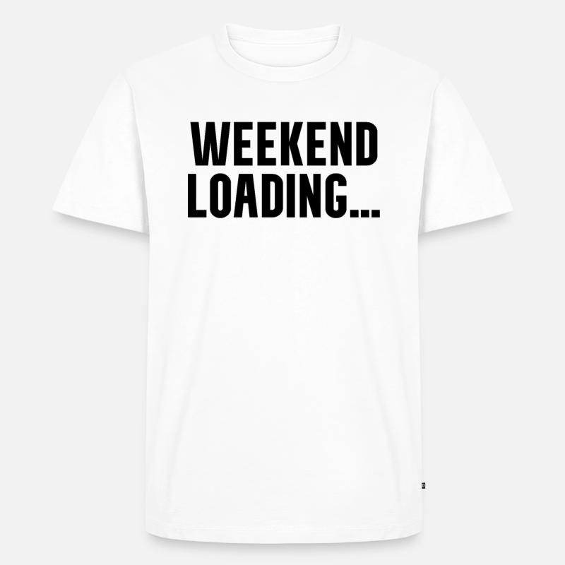 Weekend loading - Männer Premium Bio T-Shirt - Weiß