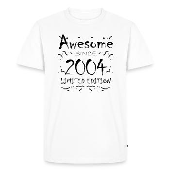 2004 - Né en 2004 - Fantastique depuis 2004 - T-shirt Premium bio Homme - blanc - Devant - Nico (187cm)