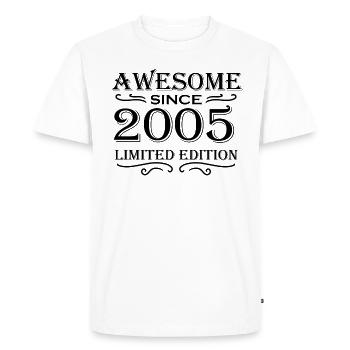 2005 - T-shirt Premium bio Homme - blanc - Devant - Nico (187cm)