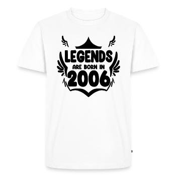 2006 - T-shirt Premium bio Homme - blanc - Devant - Nico (187cm)