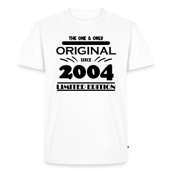 2004 - Year of construction 2004 - Born 2004 - Men's Premium Organic T-Shirt - white - Front - Nico (187cm)