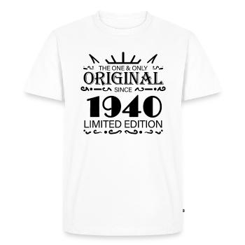 1940 - Year 1940 - Year 1940 - Men's Premium Organic T-Shirt - white - Front - Nico (187cm)