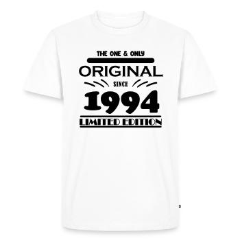 1994 - Year of construction 1994 - Born 1994 - Men's Premium Organic T-Shirt - white - Front - Nico (187cm)