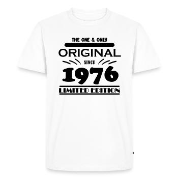 1976 - Year of construction 1976 - Born 1976 - Men's Premium Organic T-Shirt - white - Front - Nico (187cm)